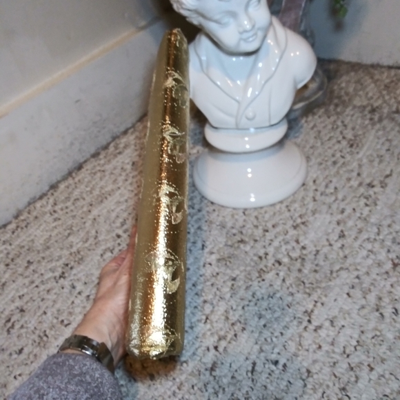 Vintage ER Miami Metallic Gold Embroidered Faux Leather Clasp Top Clutch Purse - Picture 7 of 16